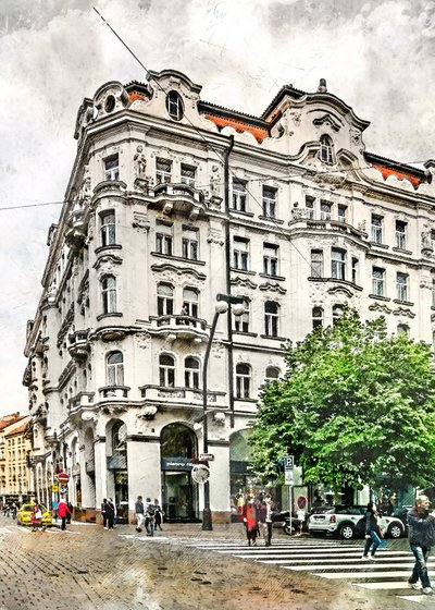 Ornate City Corner by Justyna Jaszke