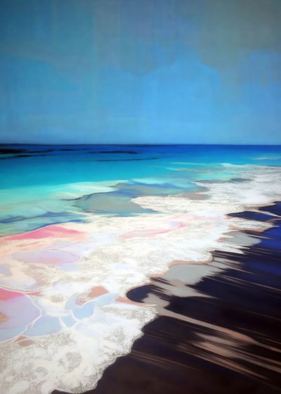 Vibrant Coastal Abstract by Justyna Jaszke