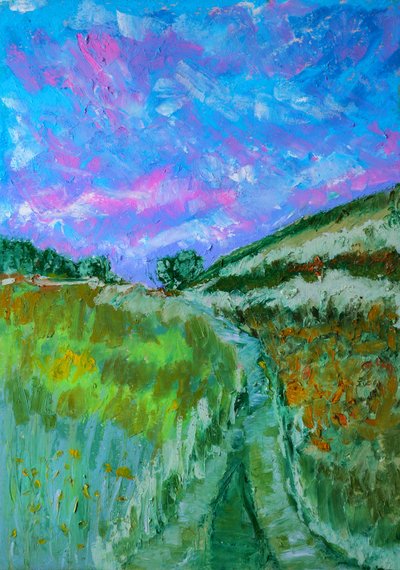 Vibrant Field Path by Justyna Jaszke