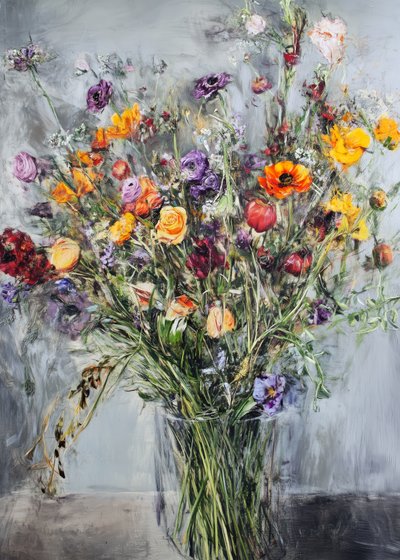 Vibrant Floral Bouquet by Justyna Jaszke