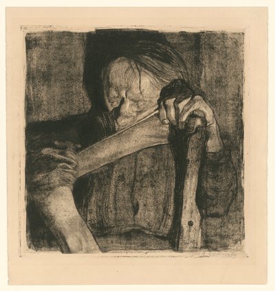While Sharpening (Sheet 3 from "Peasants