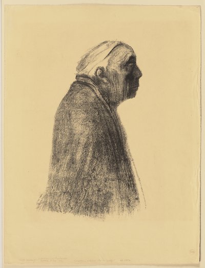 Self-Portrait in Profile towards Right by Käthe Kollwitz