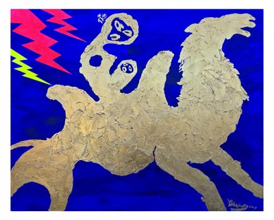 Golden Camel Lightning by Kanat Ibragimov
