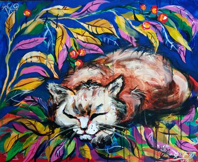 Peaceful Sleeping Cat by Kanat Ibragimov