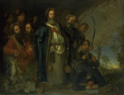 A Tatar Embassy Visiting Copenhagen by Karel van III Mander