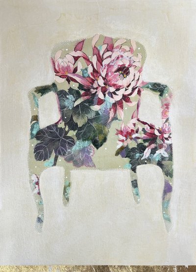 Elegant Floral Armchair by Karenina Fabrizzi