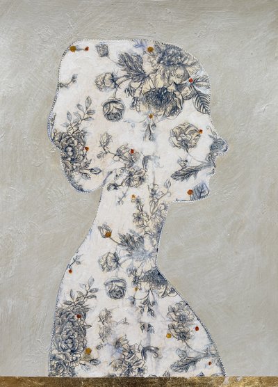 Elegant Floral Silhouette by Karenina Fabrizzi