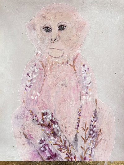 Ethereal Monkey Portrait by Karenina Fabrizzi