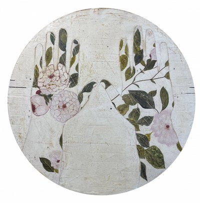 Floral Hands Promise by Karenina Fabrizzi
