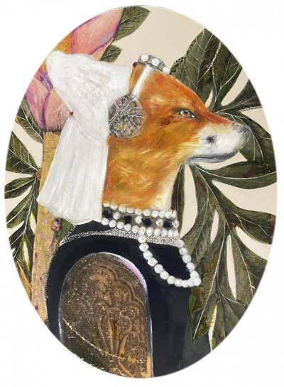 Regal Fox Portrait by Karenina Fabrizzi