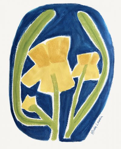 Vibrant Yellow Flowers by Karin Lauria