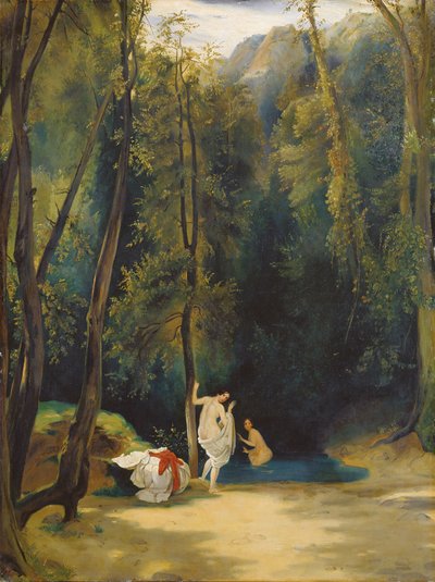 Women Bathing in the Park of Terni by Karl Blechen
