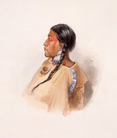 Cree Woman by Karl Bodmer