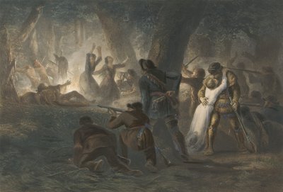 Deliverance of the Daughters of Daniel Boone and Richard Callaway by Karl Bodmer