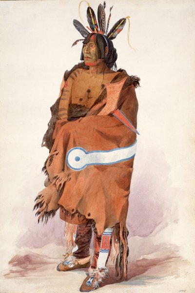 Pachtüwa-Chtä, Arikara Man by Karl Bodmer