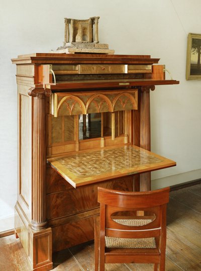 A Wooden Secretary Designed by Schinkel by Karl Friedrich Schinkel