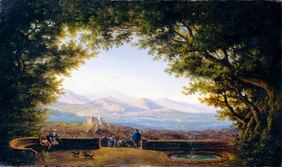 Balcony with a Wide View (Copy after Karl Friedrich Schinkel) by Karl Friedrich Schinkel
