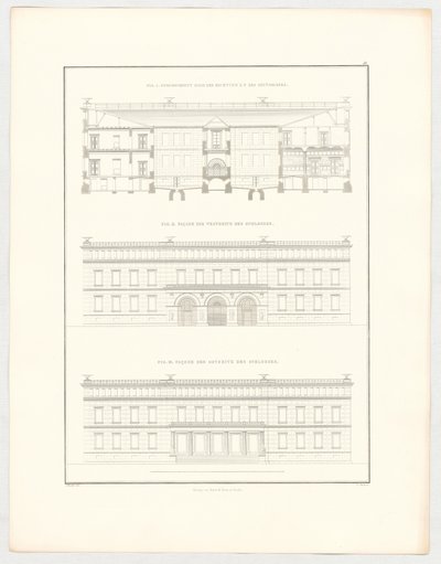 Views of Krzescowice Castle, Plate 51 from the Series "Collection of Architectural Designs" by Karl Friedrich Schinkel