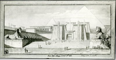 The Seven Wonders of the World. The Egyptian Labyrinth by Karl Friedrich Schinkel