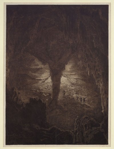 The Great Cave at Corgniale in Krain by Karl Friedrich Schinkel