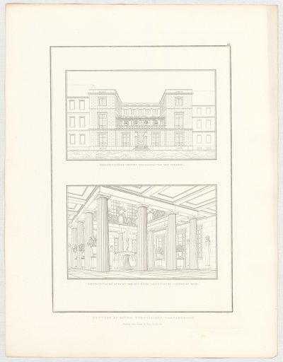 Design for an Urban Residential Building, Plate 67 from the Series 