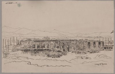 Kamenz. Castle. View of the Foundation by Karl Friedrich Schinkel