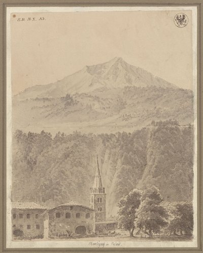 Martigny in the Swiss Canton of Valais by Karl Friedrich Schinkel