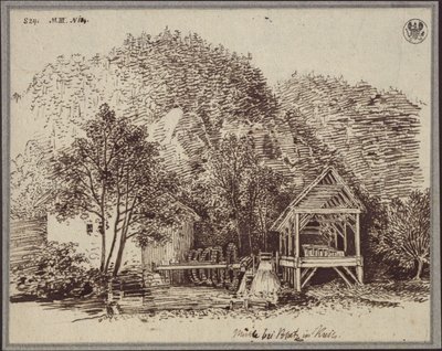 Mill near Podpeč in Carniola by Karl Friedrich Schinkel