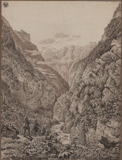 Pass Lueg near Salzburg by Karl Friedrich Schinkel