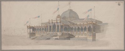 Tent for the Solemn Presentation of the Legion Eagles on the Champ de Mars in Paris on December 5, 1804 by Karl Friedrich Schinkel
