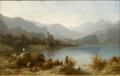 Brienz and Lake Brienz by Karl Girardet