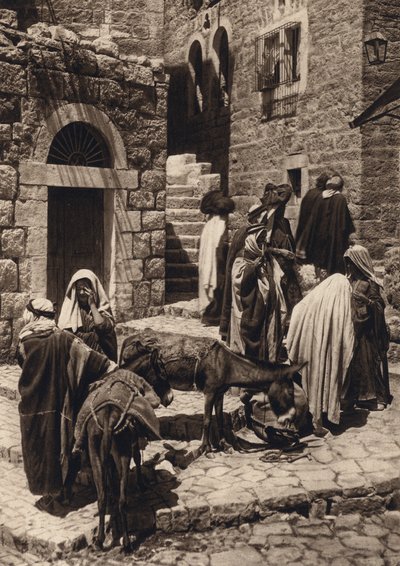 Bethlehem, Market Scene by Karl Grober