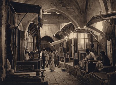 Jerusalem, Bazar by Karl Grober