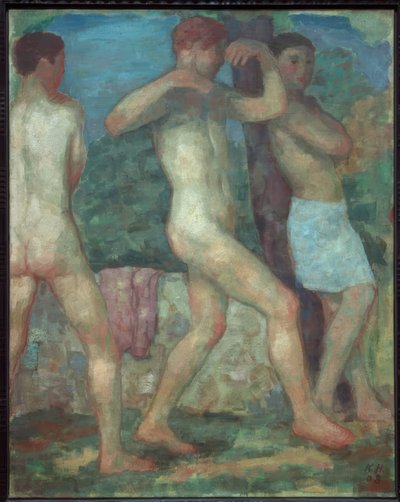 Three Young Men by Karl Hofer