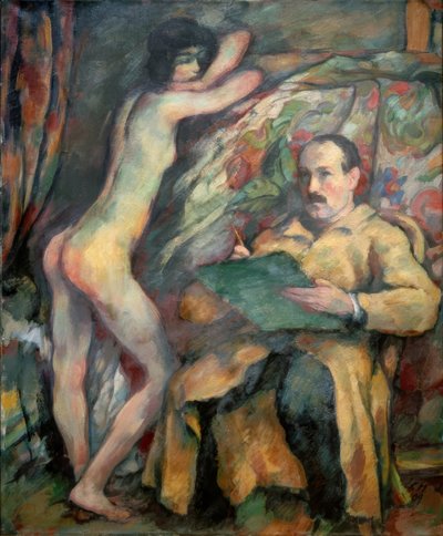 Self-Portrait with Model by Karl Hofer