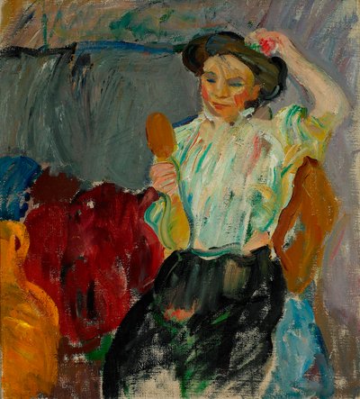 Lady with Hand Mirror by Karl Isakson