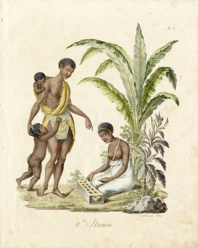 African Family by Karl Joseph Brodtmann