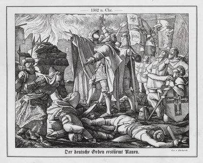 Capture of Kaunas by the Teutonic Order by Karl Ludwig Adolf Ehrhardt