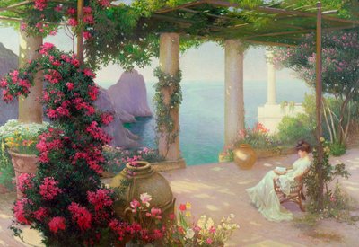 The Terrace, Capri by Karl Maria Schuster