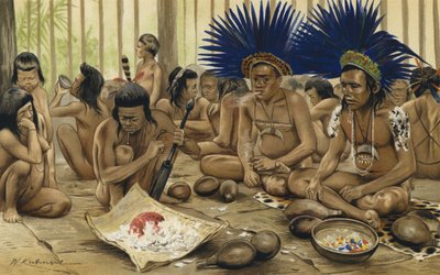 Festival of the Dead of the Bororo Indians of Central Brazil by Karl Von den Steinen
