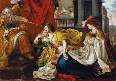 Esther Before Ahasuerus by Kasper or Gaspar van den Hoecke