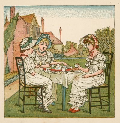 Tea in the Garden by Kate Greenaway