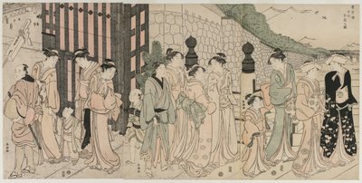 A Thousand Autumns, Ten Thousand Years on Tokiwa Bridge by Katsukawa Shuncho
