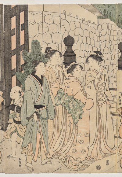 A Thousand Autumns, Ten Thousand Years on Tokiwa Bridge by Katsukawa Shuncho