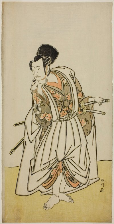 The Actor Ichikawa Yaozo II as Sakura-maru in the Play Sugawara Denju Tenarai Kagami, Performed at the Ichimura Theater in July 1776 by Katsukawa Shunkо̄