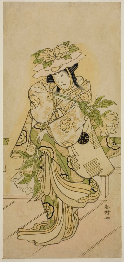 The Actor Nakamura Nakazo I in a Shak-kyo Dance in the Play Aioi Jishi, Performed at the Ichimura Theater in April 1784 by Katsukawa Shunkо̄