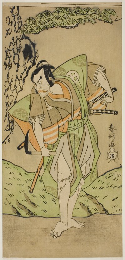 The Actor Otani Hiroemon III as Osada no Zenjo Kagemune in the Play Izu-goyomi Shibai no Ganjitsu, Performed at the Morita Theater from the First Day of the Eleventh Month, 1772 by Katsukawa Shunkо̄