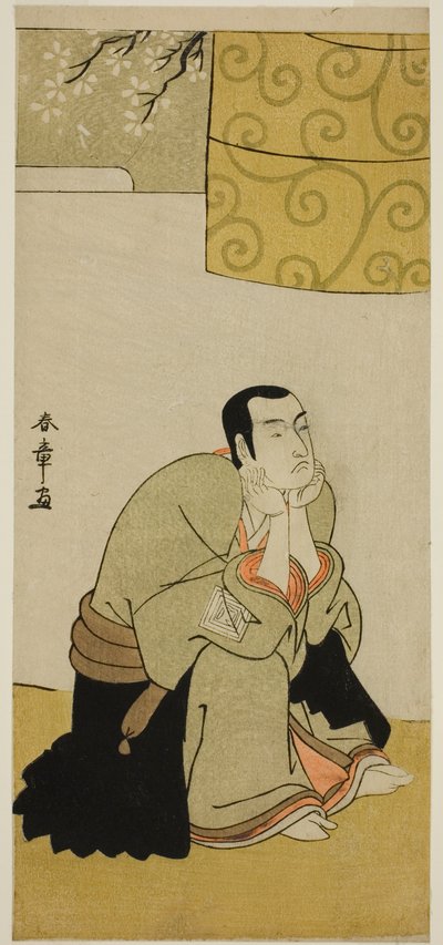The Actor Ichikawa Monnosuke II as a Buddhist Monk in the Play Edo no Hana Mimasu Soga, Performed at the Nakamura Theater in the Fourth Month, 1783 by Katsukawa Shunsho