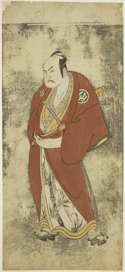 The Actor Nakamura Sukegoro II as Kaminari Shokuro in the Joruri 