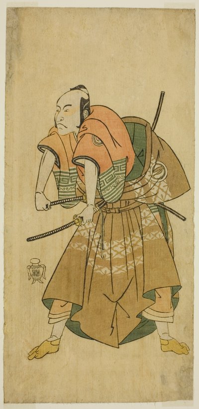 The Actor Sawamura Sojuro II as Omi no Kotoda in the Play Shuen Soga Omugaeshi, Performed at the Ichimura Theater in the Second Month, 1768 by Katsukawa Shunsho